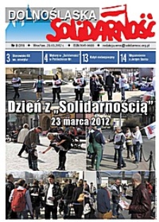 Dolnośląska Solidarność, 2012, nr 3 (319)