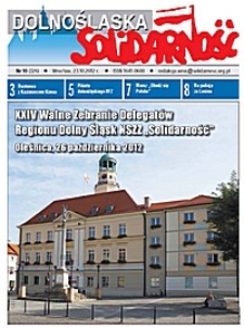 Dolnośląska Solidarność, 2012, nr 10 (326)