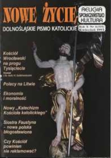 Nowe Życie: dolnośląskie pismo katolickie: religia, kultura, społeczeństwo, 1993, nr 4 (223)