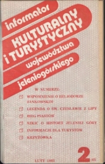Informator Kulturalny i Turystyczny Województwa Jeleniogórskiego, 1983, nr 2