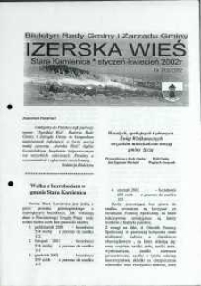 Izerska Wieś : Biuletyn Rady Gminy i Zarządu Gminy, 2002, nr 1