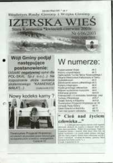 Izerska Wieś : Biuletyn Rady Gminy i Wójta Gminy, 2003, nr 6