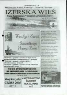 Izerska Wieś : Biuletyn Rady Gminy i Wójta Gminy, 2005, nr 15