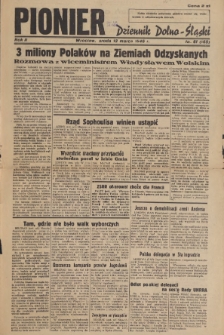 Pionier : Dziennik Dolno-Śląski, R. 2, 1946, nr 61 (165)