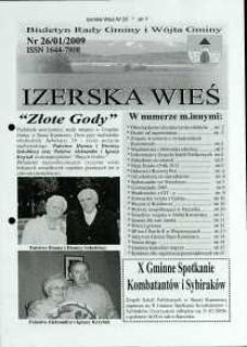 Izerska Wieś : Biuletyn Rady Gminy i Wójta Gminy, 2009, nr 26