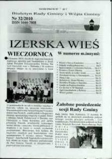 Izerska Wieś : Biuletyn Rady Gminy i Wójta Gminy, 2010, nr 32