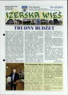 Izerska Wieś : Biuletyn Rady Gminy i Wójta Gminy, 2013, nr 43