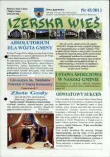 Izerska Wieś : Biuletyn Rady Gminy i W&oacute;jta Gminy, 2013, nr 45