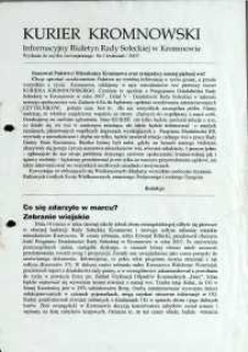 Kurier Kromnowski. Informacyjny Biuletyn Rady Sołeckiej w Kromnowie, 2007, nr 1