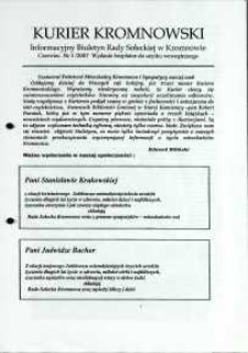 Kurier Kromnowski. Informacyjny Biuletyn Rady Sołeckiej w Kromnowie, 2007, nr 3