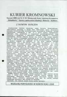 Kurier Kromnowski. Miesięcznik Rady Sołeckiej Kromnowa, 2008, nr 1 (10)