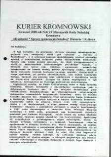 Kurier Kromnowski. Miesięcznik Rady Sołeckiej Kromnowa, 2008, nr 4 (13)