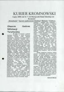 Kurier Kromnowski. Miesięcznik Rady Sołeckiej Wsi Kromnów, 2008, nr 7 (16)