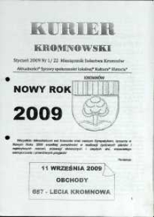 Kurier Kromnowski. Miesięcznik Sołectwa Kromnów, 2009, nr 1 (22)