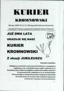 Kurier Kromnowski. Miesięcznik Sołectwa Kromnów, 2009, nr 3 (24)