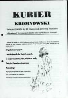 Kurier Kromnowski. Miesięcznik Sołectwa Kromnów, 2009, nr 4 (25)