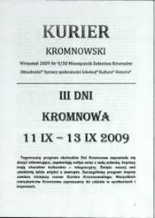 Kurier Kromnowski. Miesięcznik Sołectwa Kromnów, 2009, nr 9 (30)