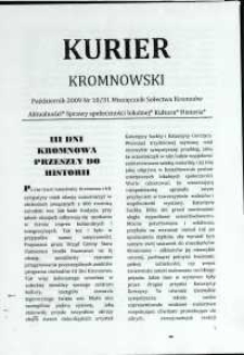 Kurier Kromnowski. Miesięcznik Sołectwa Kromnów, 2009, nr 10 (31)