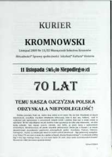 Kurier Kromnowski. Miesięcznik Sołectwa Kromnów, 2009, nr 11 (32)