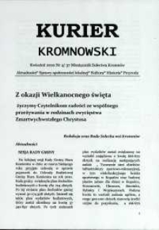Kurier Kromnowski. Miesięcznik Sołectwa Kromnów, 2010, nr 4 (37)