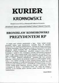 Kurier Kromnowski. Miesięcznik Sołectwa Kromnów, 2010, nr 8 (41)