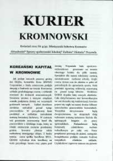 Kurier Kromnowski. Miesięcznik Sołectwa Kromnów, 2011, nr 4 (49)