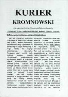 Kurier Kromnowski. Miesięcznik Sołectwa Kromnów, 2011, nr 6 (51)