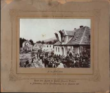 Besuch Ihrer Majestät Kaiserin Augusta Victoria in Schmiedeberg nach der Uberschwemmung, am 21. September 1897 [Dokument ikonograficzny]
