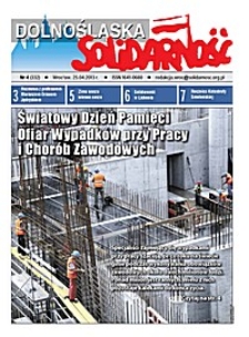 Dolnośląska Solidarność, 2013, nr 4 (332)