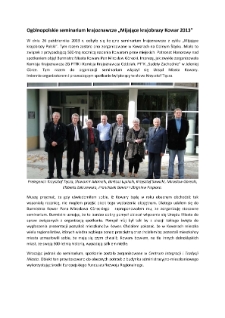 Og&oacute;lnopolskie seminarium krajoznawcze "Mijające krajobrazy Kowar 2013"