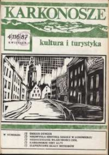 Karkonosze : Kultura i Turystyka, 1987, nr 4 (116)