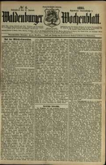 Waldenburger Wochenblatt, Jg. 39, 1893, nr 4