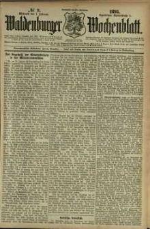 Waldenburger Wochenblatt, Jg. 39, 1893, nr 9