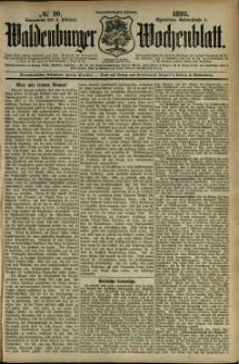 Waldenburger Wochenblatt, Jg. 39, 1893, nr 10