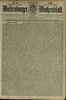 Waldenburger Wochenblatt, Jg. 39, 1893, nr 11