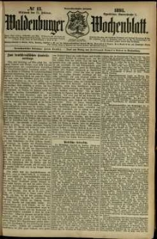 Waldenburger Wochenblatt, Jg. 39, 1893, nr 13