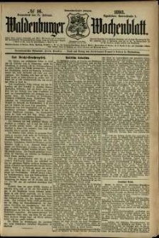 Waldenburger Wochenblatt, Jg. 39, 1893, nr 16