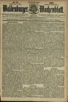 Waldenburger Wochenblatt, Jg. 39, 1893, nr 17