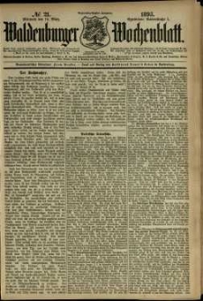 Waldenburger Wochenblatt, Jg. 39, 1893, nr 21
