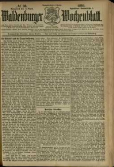 Waldenburger Wochenblatt, Jg. 39, 1893, nr 30