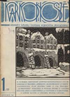 Karkonosze: Informator Kulturalny i Turystyczny Województwa Jeleniogórskiego, 1984, nr 1 (77)