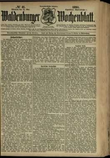 Waldenburger Wochenblatt, Jg. 39, 1893, nr 41
