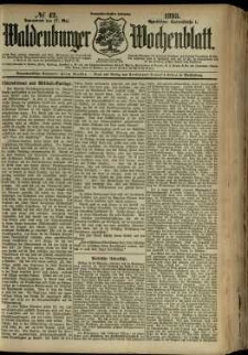 Waldenburger Wochenblatt, Jg. 39, 1893, nr 42