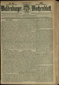 Waldenburger Wochenblatt, Jg. 39, 1893, nr 46