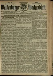 Waldenburger Wochenblatt, Jg. 39, 1893, nr 48