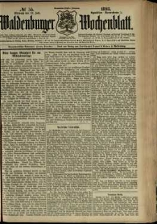 Waldenburger Wochenblatt, Jg. 39, 1893, nr 55