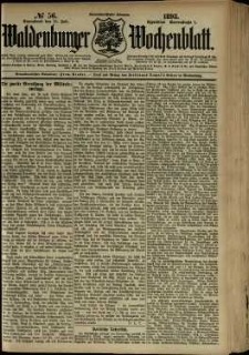 Waldenburger Wochenblatt, Jg. 39, 1893, nr 56
