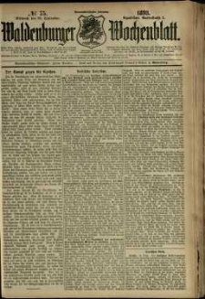 Waldenburger Wochenblatt, Jg. 39, 1893, nr 75