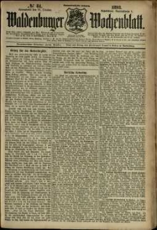 Waldenburger Wochenblatt, Jg. 39, 1893, nr 84