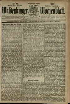Waldenburger Wochenblatt, Jg. 39, 1893, nr 97